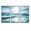 Seychelles Beach At Sunset - Sea & Shore, ensemble de 3 toiles murales encadrées-1433124356-1433124354