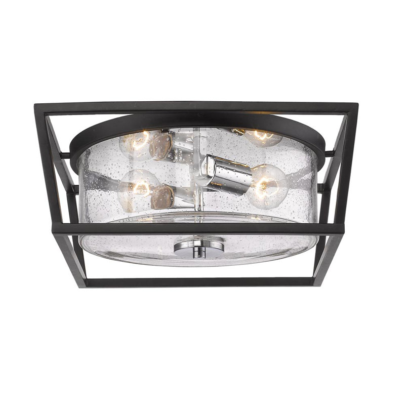Plafonnier encastré 2 lumières 14,5 po Skegness, Chrome