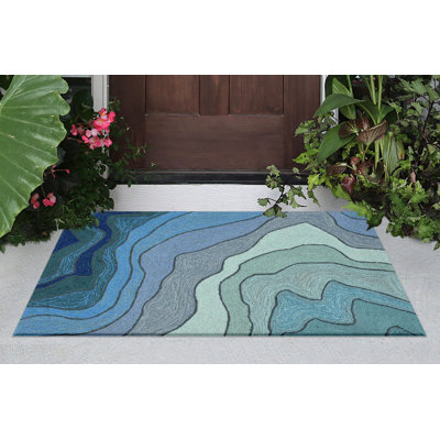 Vandenbosch Hand Tufted Abstract Indoor / Outdoor Rug