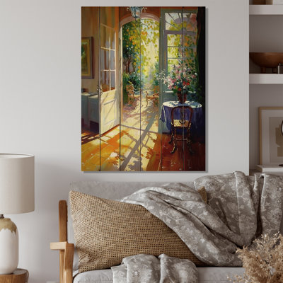 Afternoon Sunshine In The Lakehouse I - Lake House Cottage Wood Wall Art - Natural Pine Wood -  Alcott HillÂ®, 00B55CFD6BE14BFD9FA832908468825B