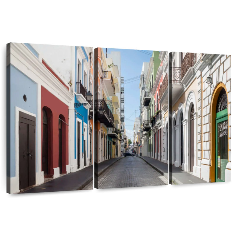 Sebbie San Juan Street Scene, 42" H x 65" W