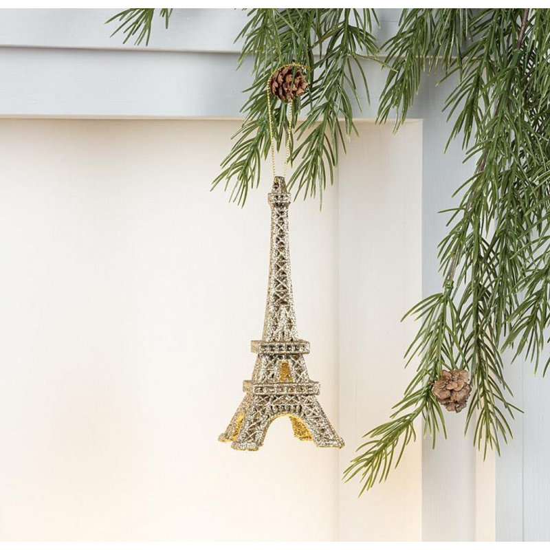 Glitter Eiffel Tower Ornament