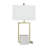 Evelunn Marble Geometric Table Lamp with Square Shade-91761031