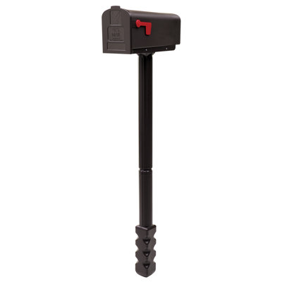 Harrison All-in-One Plastic Mailbox and Post Combo