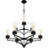 Ashlie 9 - Light Dimmable Tiered Chandelier