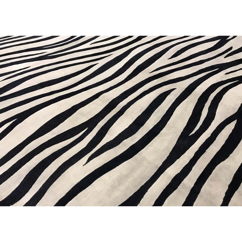 Hand Woven Wool Animal Print Area Rug
