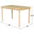 Solid Wood Dining Table, Durable And Easy To Assemble, Perfect For Home Use