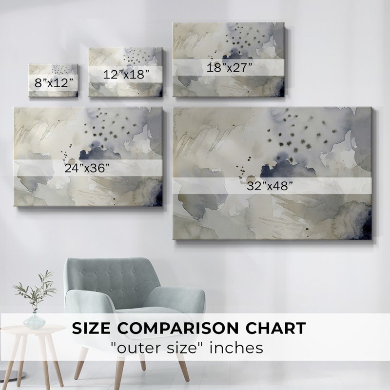 Bergamote séchée dans la brume II - Toile tendue avec châssis, H 12 po x l 18 po