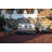 Madison 60" Rectangular Concrete Outdoor Fire Pit Table with Lava Rocks & Protective Cover-304456724-304456725