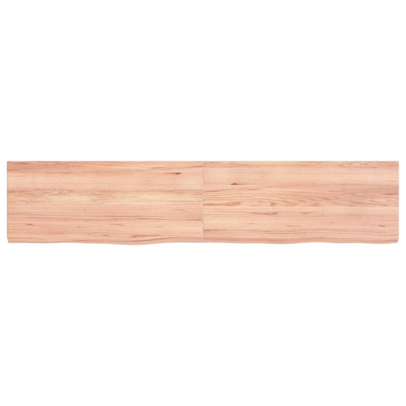 Tablette flottante en bois massif Harvans, H 1,6 po x l 55,1 po x P 11,8 po