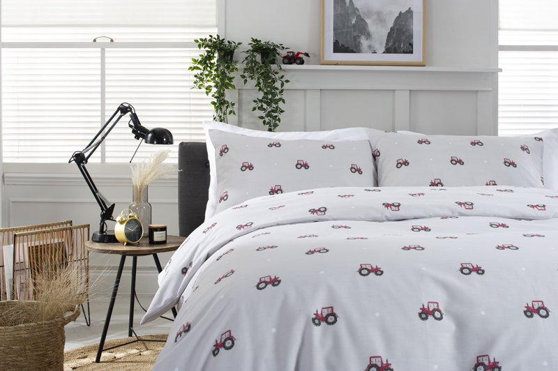 Cotton Duvet Cover Set with Pillow Shams Included, Double Duvet + 2 Standard Shams