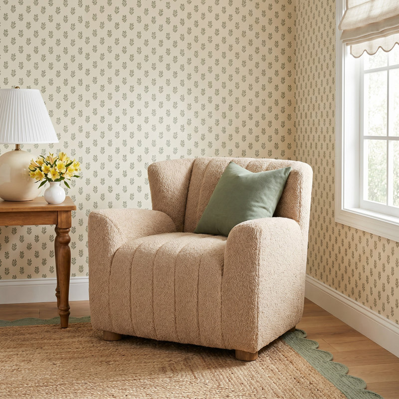 Sava Upholstered Wingback Chair