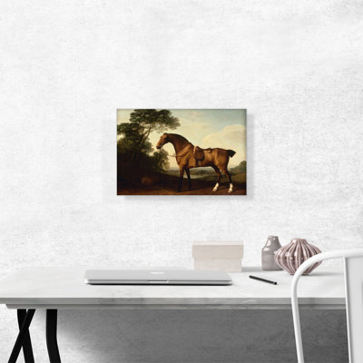 " A Saddled Bay Hunter " by George Stubbs Painting Print