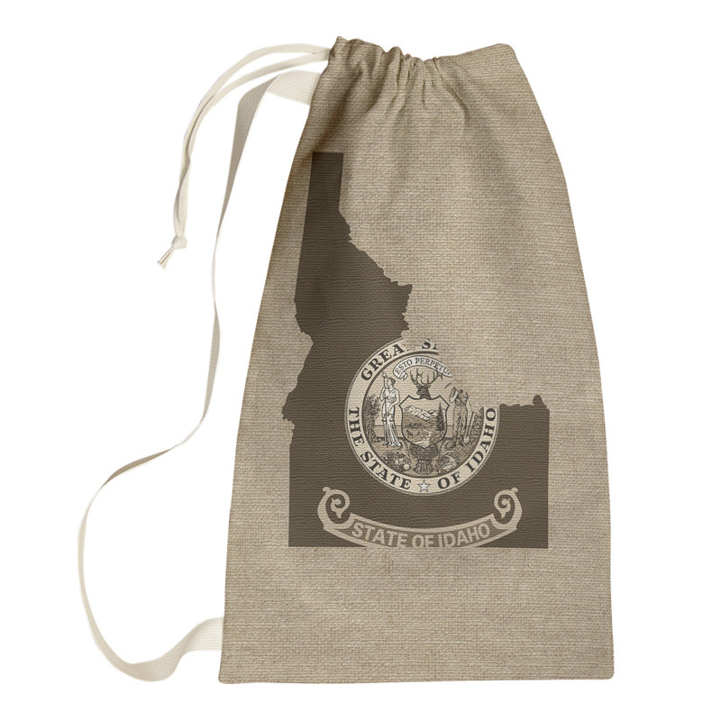 Sac à linge united states flag, Petit H 29 po x l 18 po x P 1,5 po, Beige-brun, Californie