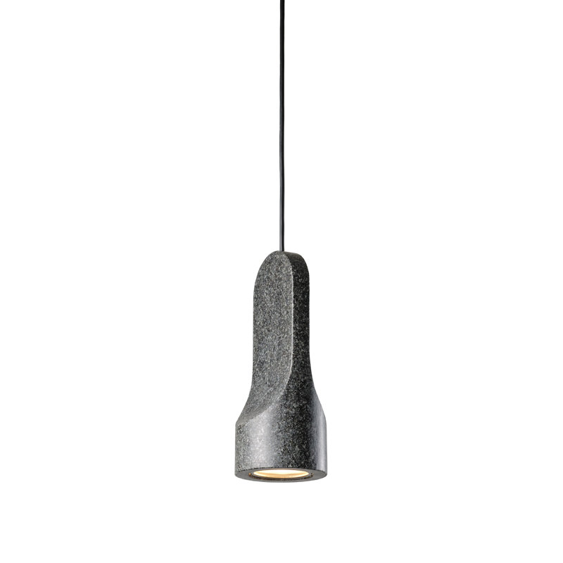 Parga Ceramic Pendant, 9.4" H x 3.9" W x 3.9" D, Black, Yes