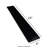 24" x 4" Polished Porcelain Bullnose Tile Trim in Absolute Black