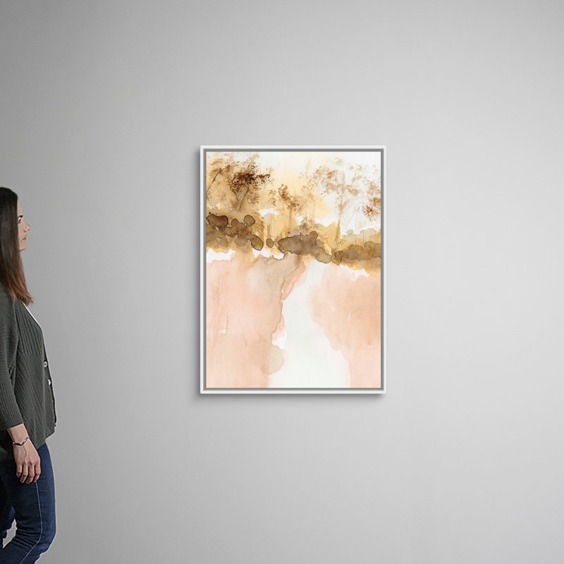 «Sun Kissed Earth I» par Victoria Barnes - reproduction d'art, Toile blanche encadrée, H 42 po x l 32 po x P 1,75 po