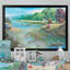 «Vintage Asian Waterside Life», reproduction sur toile-2089005232-2089005235