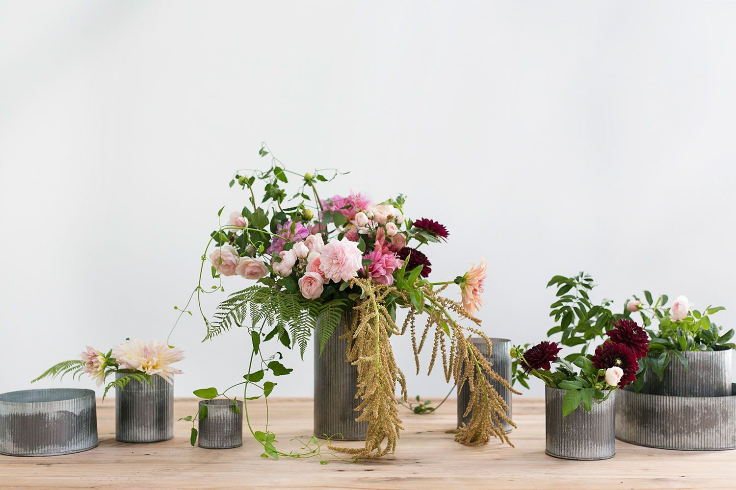 Angelline Handmade Metal Table Vase, 7.5" H x 4.5" W x 4.5" D