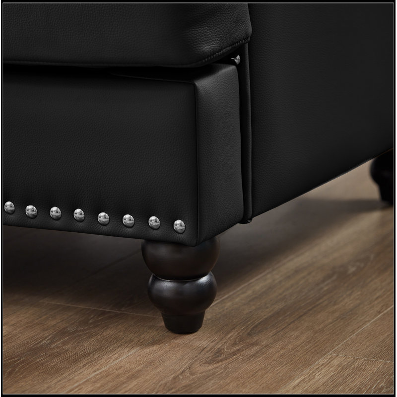 Causeuse de salon 59,5 "Classic, Noir