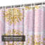 Rideau de douche avec 12 crochets-129034814