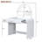 39" Makeup Vanity Table With Mirror Touch Screen Lighted Mirror, Dressing Table With Drawer For Bedroom, White-2064576845