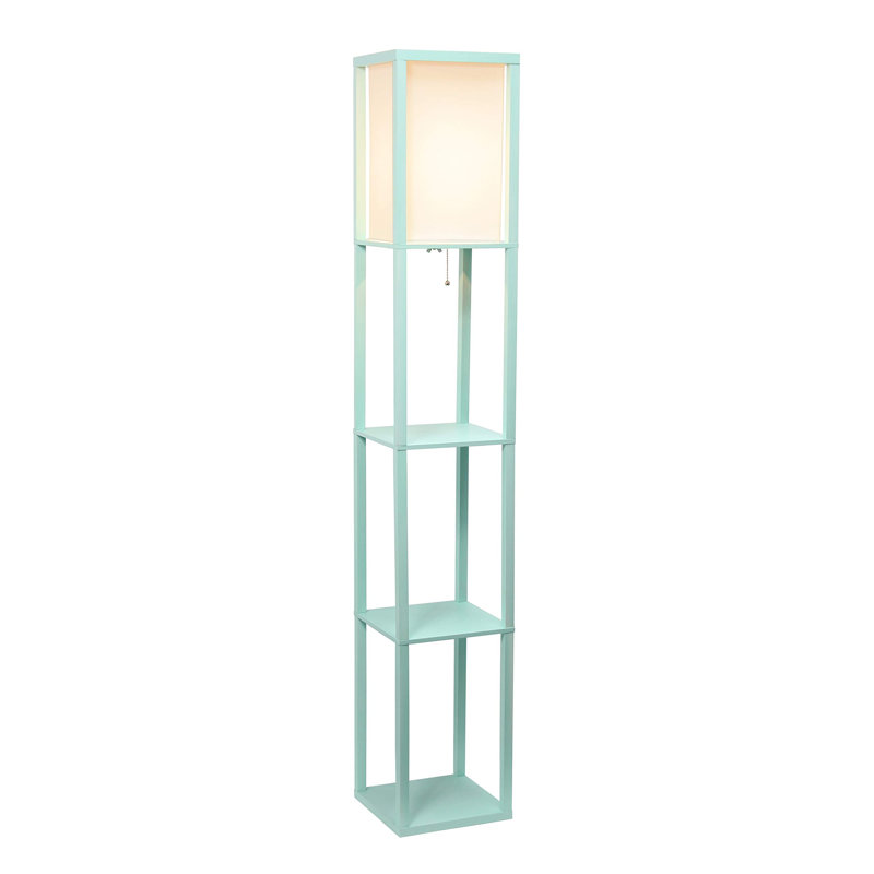 " Traditional Floor Lamp, Aqua