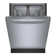 100 Series 24" Front Control Built-In Dishwasher with Hybrid Tub