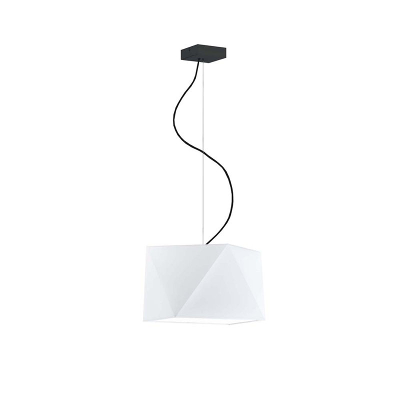 Deneice 1 - Light Single Pendant, Black, White