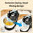 Stand Mixer Electric Kitchen Mixer, 3.2 QT Auto-Rotating Bowl & Beater Tilt-Head 2-IN-1 Standing Hand Mixer, 250 Watt 5-Speed with Turbo Boost Household Mixer with Beaters & Dough Hooks for Baking