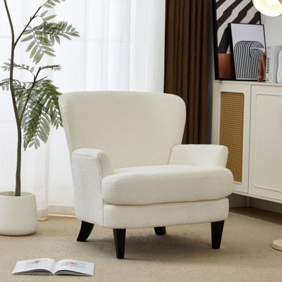 Fleckenstein Boucle Upholstered Club Chair