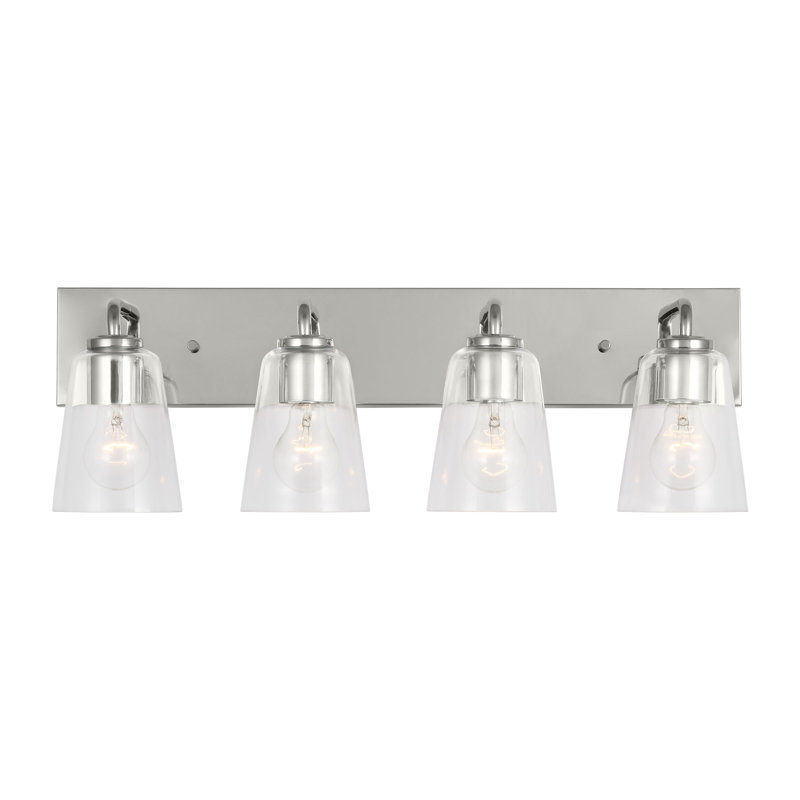 Miles Extra Large Vanity from Generation Lighting , Clear, Chrome