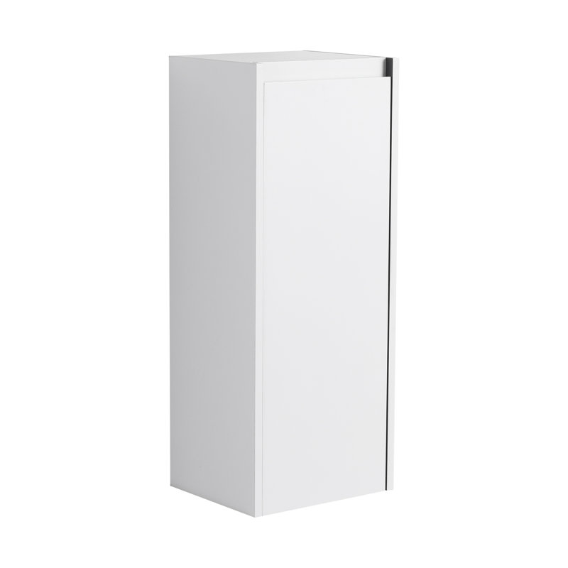 Armoire de rangement flottante murale pour salle de bain avec tablette et porte