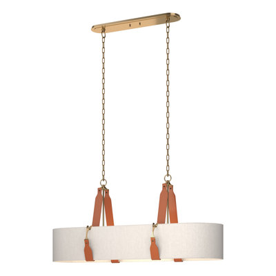 Luminaire suspendu linéaire à 4 lumières pour îlot de cuisine Saratoga