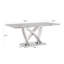 Table de salle à manger pour 6 personnes, table de salle à manger rectangulaire 70 po avec base en acier inoxydable à finition miroir-740946027-740946028