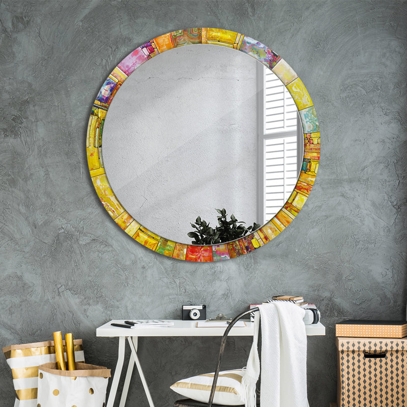 Huldar Glass Flat Wall Mirror
