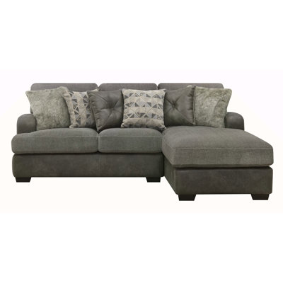 Gray 2 Piece Right Side Facing Sectional