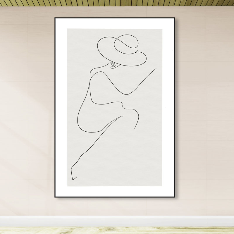 Accessoires de mode et glamour dimanche dans le parc - Impression sur toile, Cadre noir, H 36 po x l 24 po