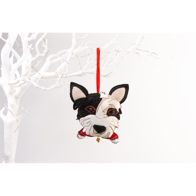 13.5cm Handmade Fabric Animals Hanging Figurine Ornament