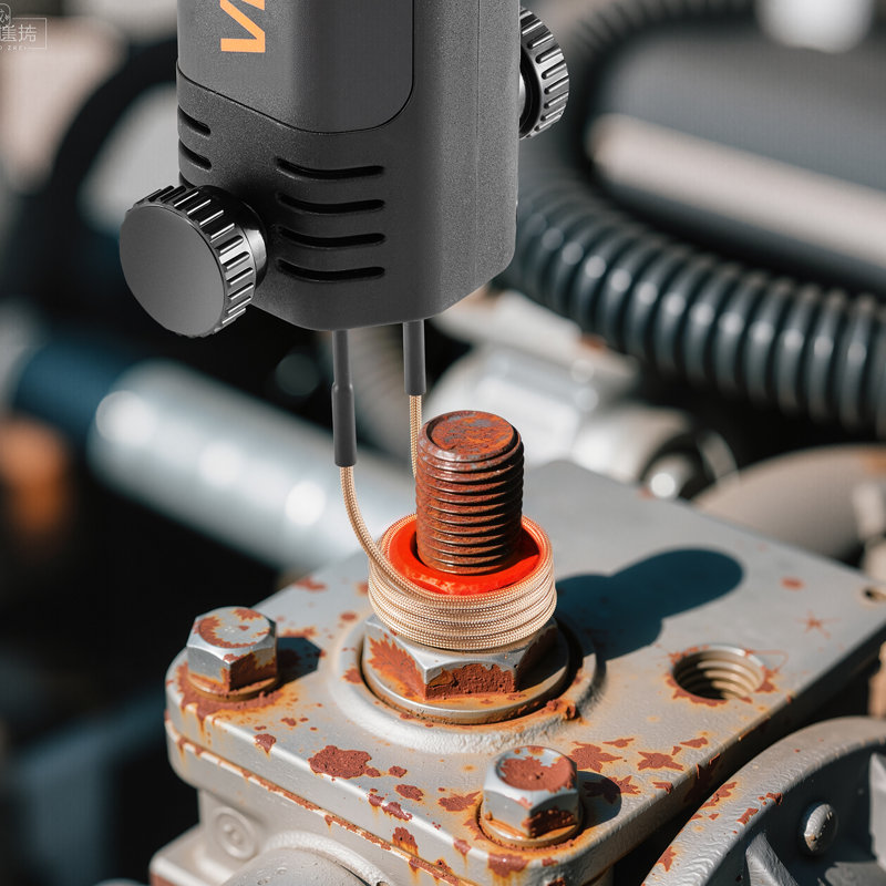 Enlèvement des boulons de chauffage par induction, ensemble de chauffage par induction magnétique 1100 W 110 V, outil de bricolage manuel, mini-machine de chauffage pour enlever la vis rouillée, outils de réparation de garage pour voiture avec 3 bobines