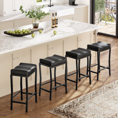 Counter Stool with Metal Frame