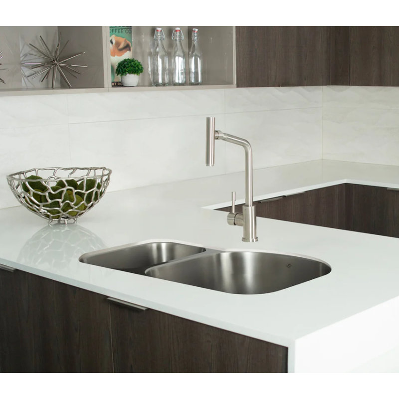 31.5'' L Double Bowl Stainless Steel Kitchen Sink