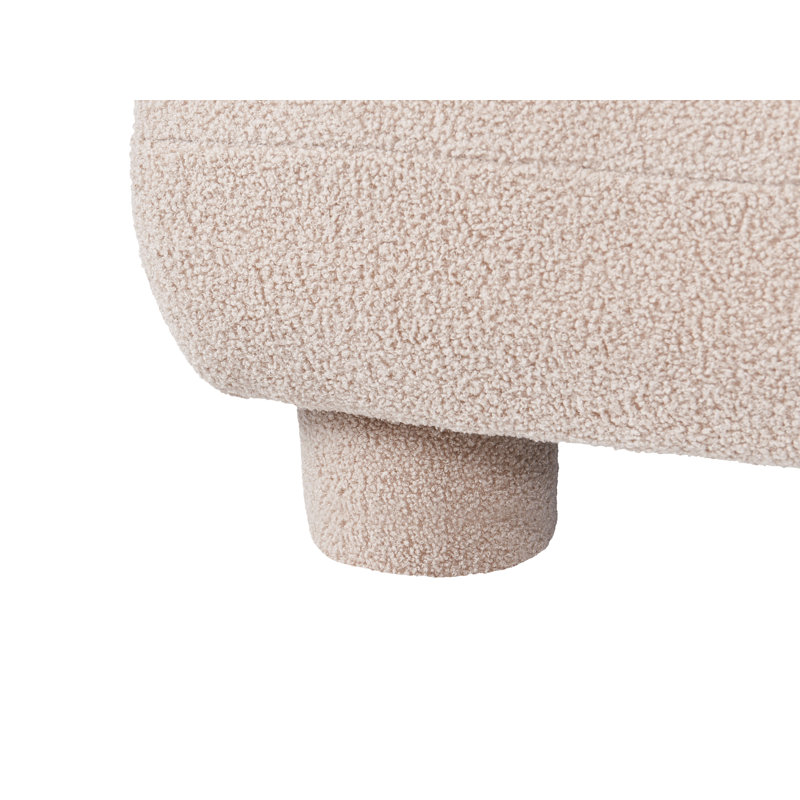 1-Seat Section Ceonna Off-White Boucle, Beige Boucle, Beige