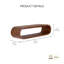 Tablette murale en bois Loop