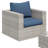 Baecher 10 - Person Wicker / Rattan Outdoor Sectional Seating Group ( Fully Assembled ) with Cushions and Aluminum Fire Pit Table-656592209