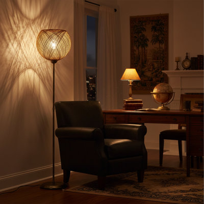 Anaija 55.12 " Torchiere Floor Lamp