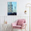 EMPTY WALKWAY ON BENJAMIN FRANKLIN BRIDGE BUILT IN 1923 OVER DELAWARE RIVER PHILADELPHIA PENNSYLVANIA USA 1 Piece Wrapped Canvas Wall Art-48509542