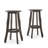 Stylish And Comfortable Acacia Wood Barstool With Rustic Design And Foot Rest