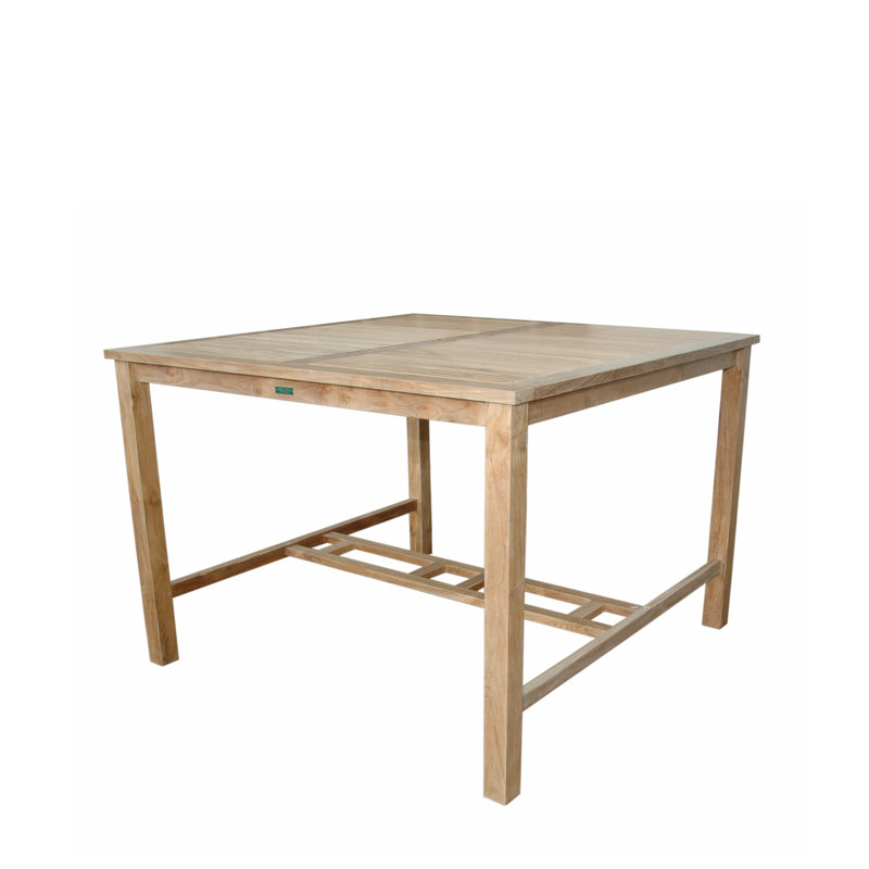 Windsor Outdoor 9 - Piece Teak Bar Height Dining Set