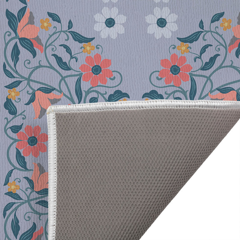 Tapis de bain Myah Millie, Rectangle - L 34 po x l 21 po, Pervenche